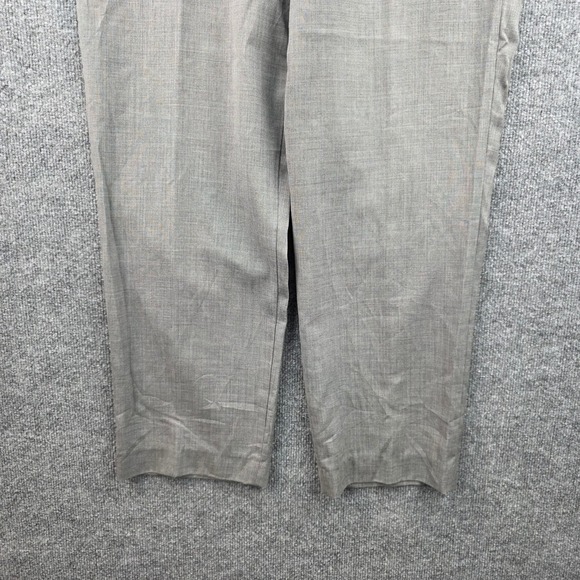 LL Bean Mens Classic Fit Gray 100% Wool Dress Pants 36W OFJG2 - Picture 2 of 10